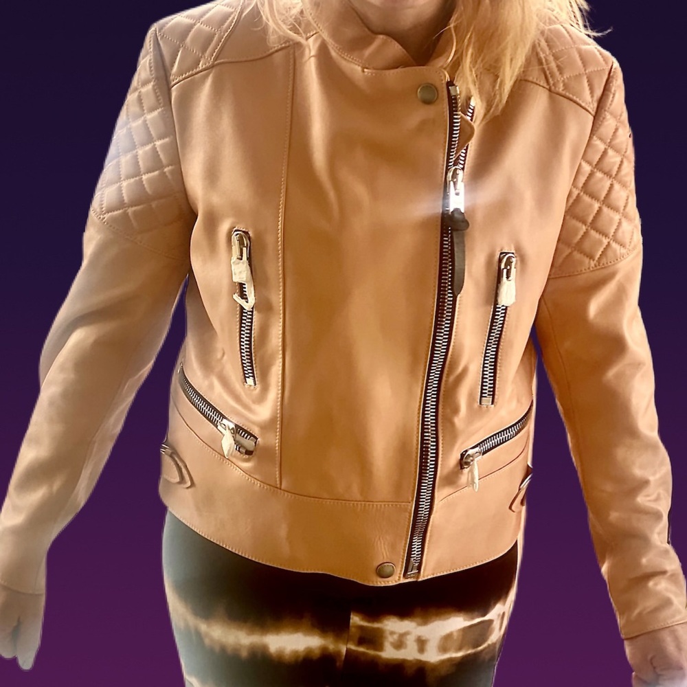Brand new Coach Leather Moto Jacket NWT